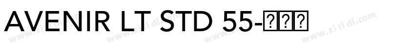 AVENIR LT STD 55字体转换